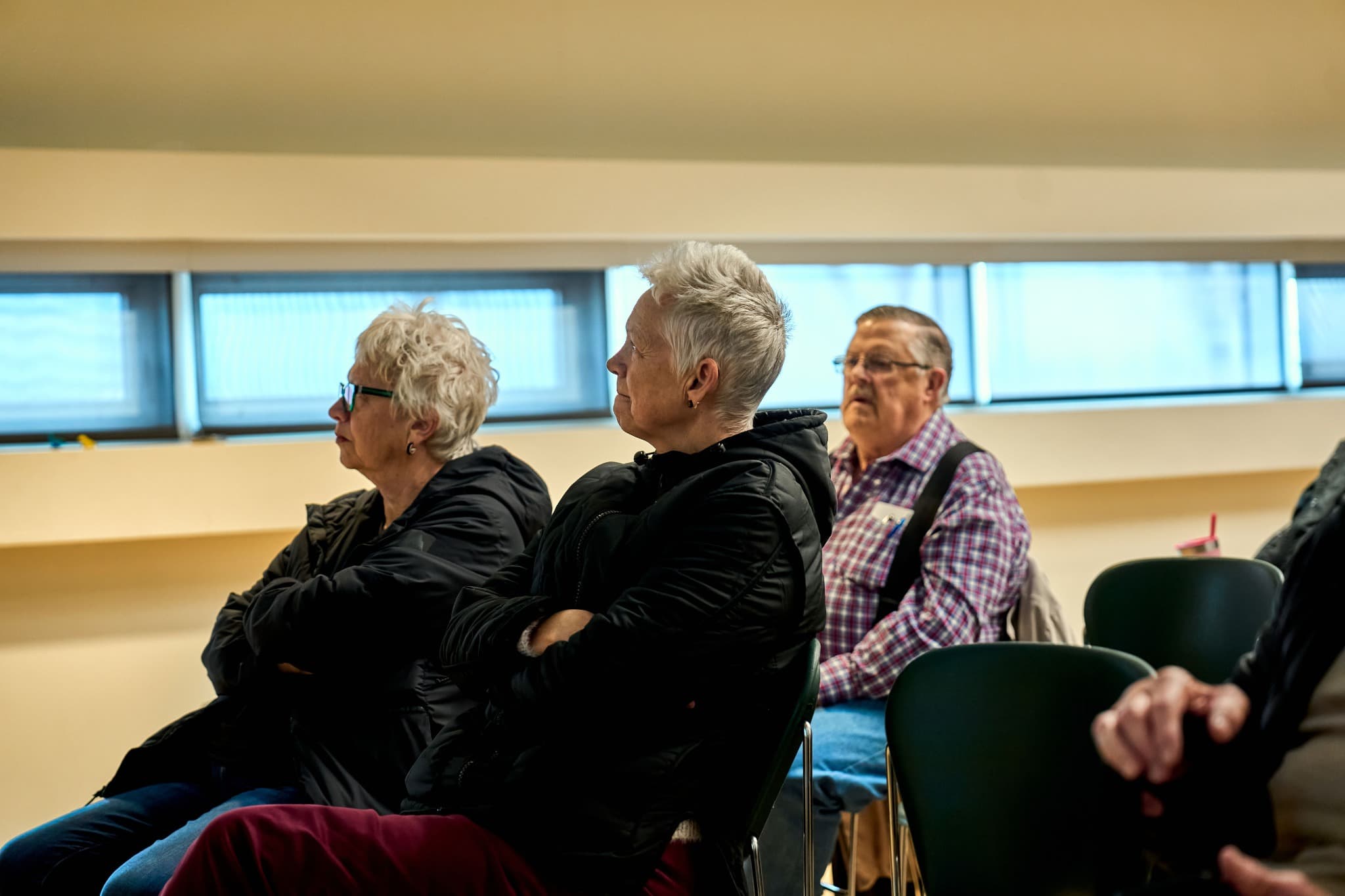 Participants listening during an AI workshop